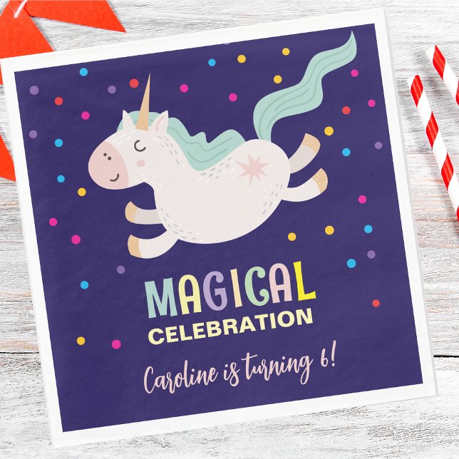 Servilleta De Papel Niños de cumpleaños de la celebración mágica de Un (Subido por el creador)