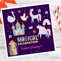 Niños de cumpleaños de la celebración mágica de Un