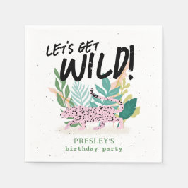 Servilleta De Papel Niños de gato silvestres Napkins Fiesta personaliz