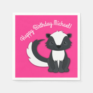 Servilleta De Papel Niños de la fiesta de cumpleaños Skunk