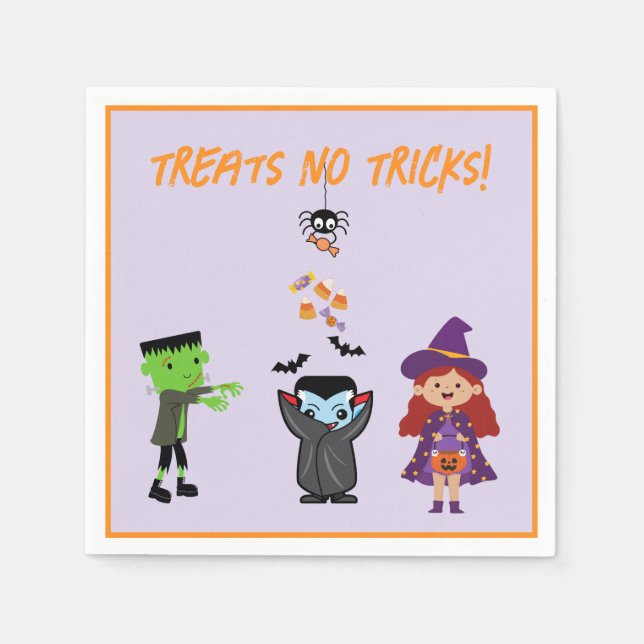 Servilleta De Papel Niños de maíz dulce Fiesta de disfraces de Hallowe (Anverso)