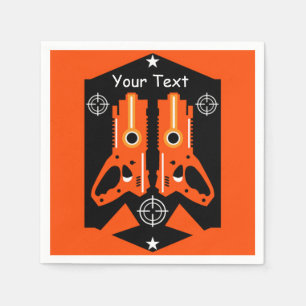 Servilleta De Papel Niños de misión de combate con etiqueta láser