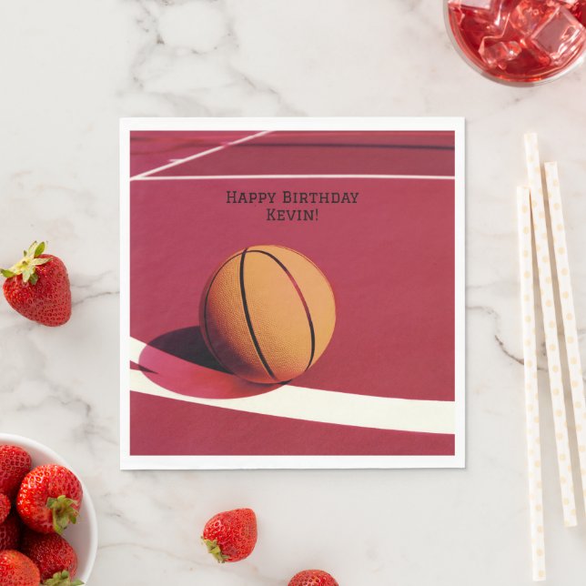 Servilleta De Papel Niños Deportes modernos Niños Corte Roja Baloncest (In situ)