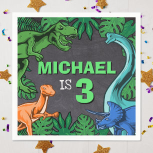 Servilleta De Papel Niños dinosaurios Nacimiento Niño Dino Trex Niñ