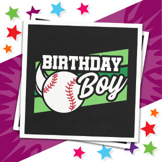 Servilleta De Papel Niños divertidos Fiesta de béisbol corran en casa
