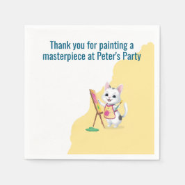 Servilleta De Papel Niños fiestas de arte pintando fiestas