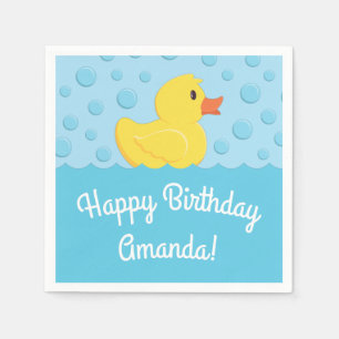 Servilleta De Papel Niños Fiestas de cumpleaños de Rubber Ducky beb