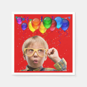 Servilleta De Papel Niños fiestas de cumpleaños provienen de globos