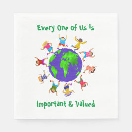 Servilleta De Papel Niños importantes y valiosos