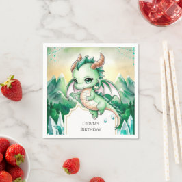 Servilleta De Papel Niños míticos Dragon Cumpleaños