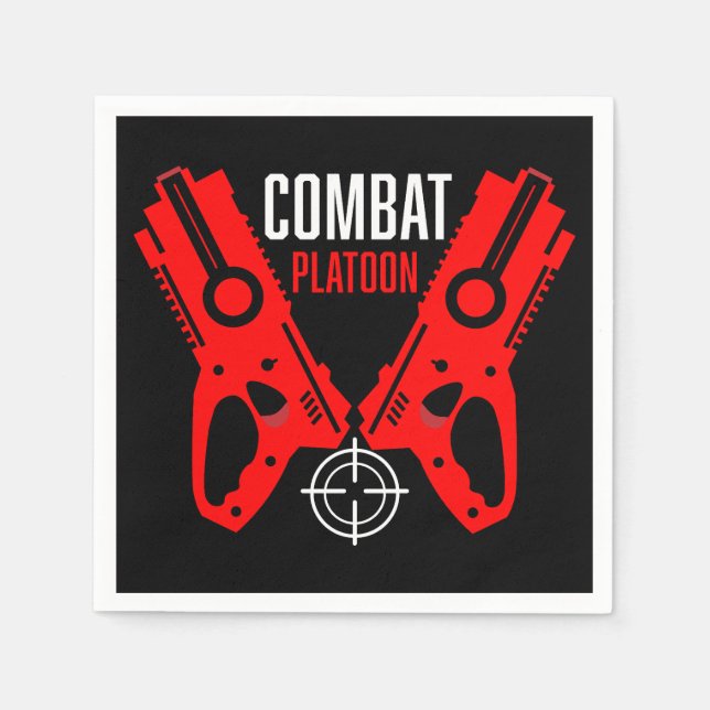 Servilleta De Papel Niños Navidades de la batalla de juguetes (Anverso)