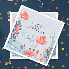 Servilleta De Papel Niños personalizados bajo el mar