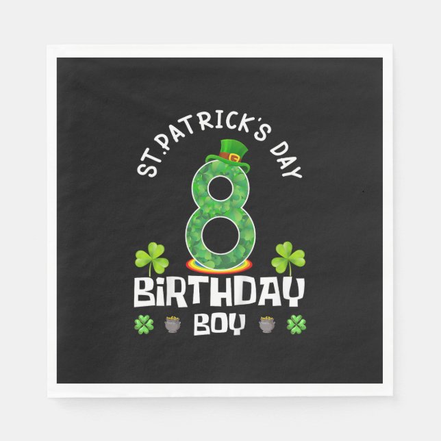 Servilleta De Papel Niños San Patricio Nacimiento 8.ª camiseta 2015 (Anverso)