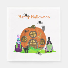 Servilleta De Papel Niños Whimsical Gnomes Halloween