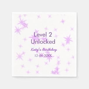 Servilleta De Papel Nivel 2 desbloqueado añadir nombre de cumpleaños f