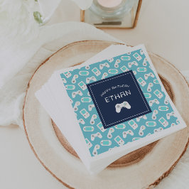 Servilleta De Papel Nivel arriba | Jugador Tema Cumpleaños Personaliza