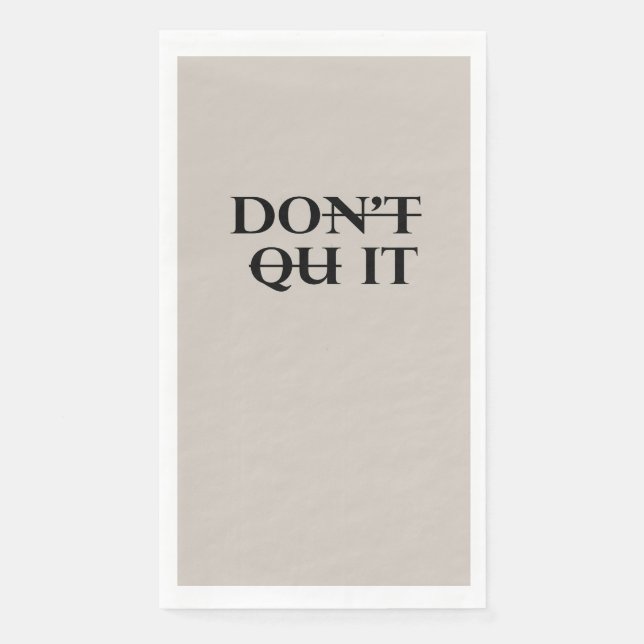 Servilleta De Papel No dejes de hacer toalla de cocina (Anverso)