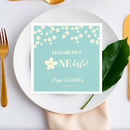 Servilleta De Papel ¿No es encantadora Daisy primera flor de cumpleaño