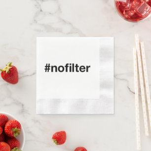 Servilleta De Papel NO FILTER Hashtag