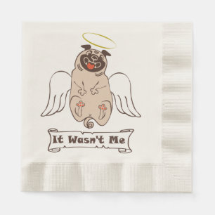 Servilleta De Papel No fue una cita graciosa de ángel pug de mí