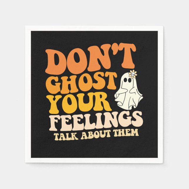 Servilleta De Papel No hagas que tus sentimientos hablen de ellos Hall (Anverso)