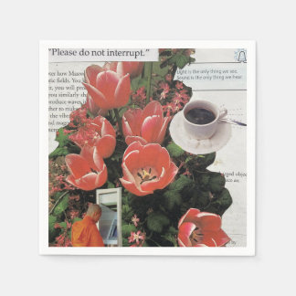 Servilleta De Papel No interrumpa el tiempo del té del café matutino