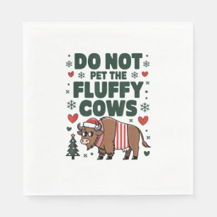 Servilleta De Papel No Mascota Las Vacas Fluffy Para El Aparato De Nav