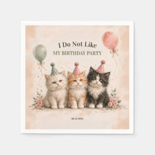 Servilleta De Papel No Me Gusta Mi Fiesta De Cumpleaños