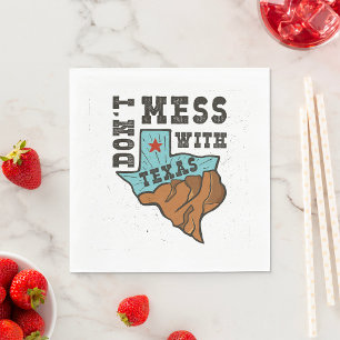 Servilleta De Papel No Mess con Texas