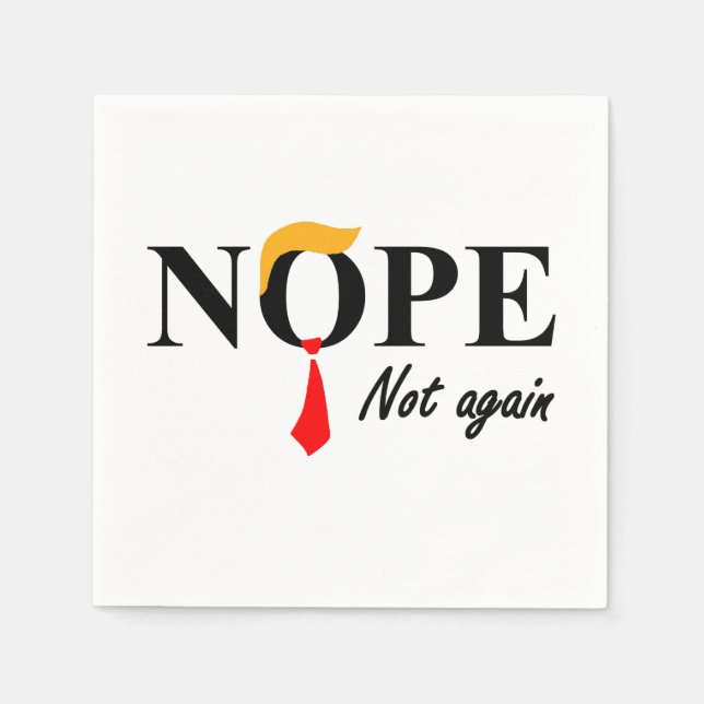 Servilleta De Papel No. No Otra Vez. (Anverso)