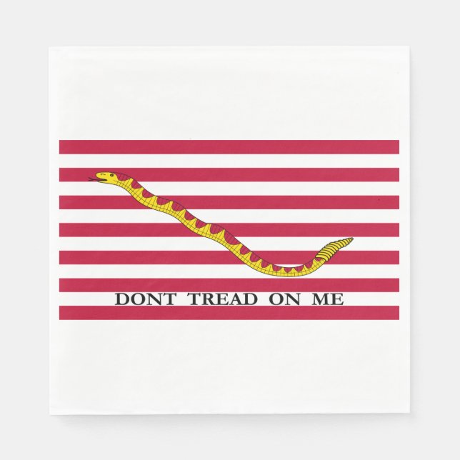 Servilleta De Papel No Pisarás en Mi US Naval Jack (Anverso)