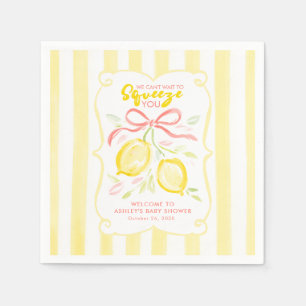 Servilleta De Papel No podemos esperar para exprimirte Limones Baby Sh