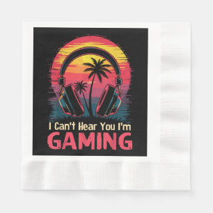 Servilleta De Papel No puedo oírte estoy jugando videojuegos divertido