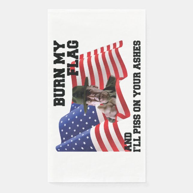 Servilleta De Papel No queme mi bandera (Anverso)