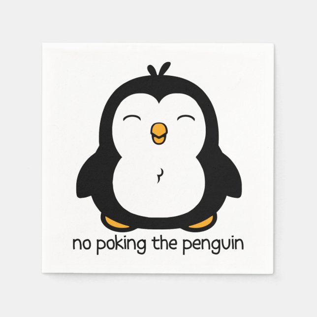 Servilleta De Papel No Se Puede Escurrir El Humor Pingüino (Anverso)