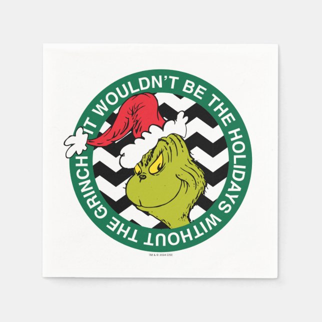 Servilleta De Papel No serían las vacaciones sin Grinch (Anverso)