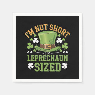 Servilleta De Papel No soy corto, soy el tamaño de Leprechaun para St