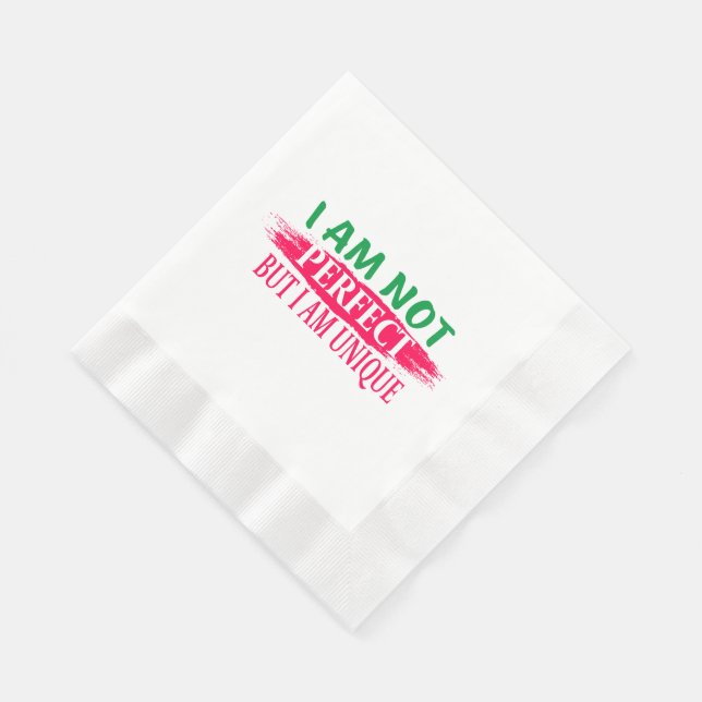 Servilleta De Papel No soy perfecto, pero soy único (Esquina)