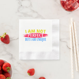 Servilleta De Papel No soy perfecto, pero soy único