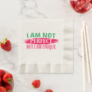 Servilleta De Papel No soy perfecto, pero soy único