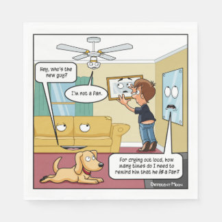 Servilleta De Papel No soy un fan Punny Fiesta Napkins