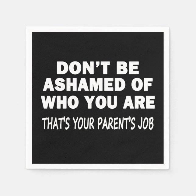 Servilleta De Papel No te avergüences (Anverso)