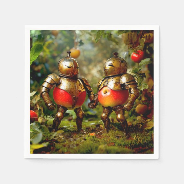 Servilleta De Papel ¡No te jodas con manzanas! (Anverso)