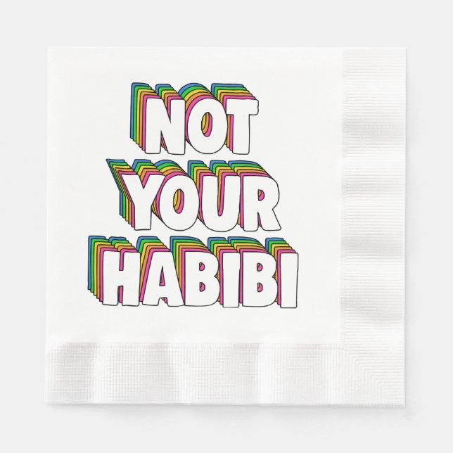 Servilleta De Papel No tu Habibi (Anverso)