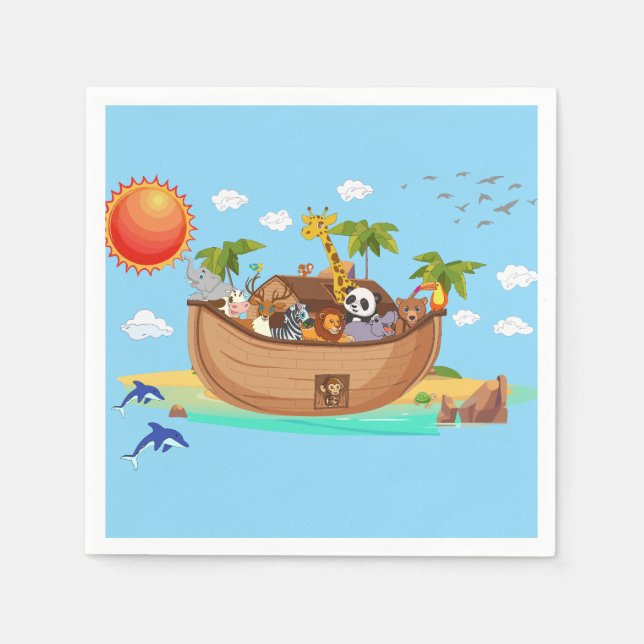 Servilleta De Papel Noah's Ark (Anverso)