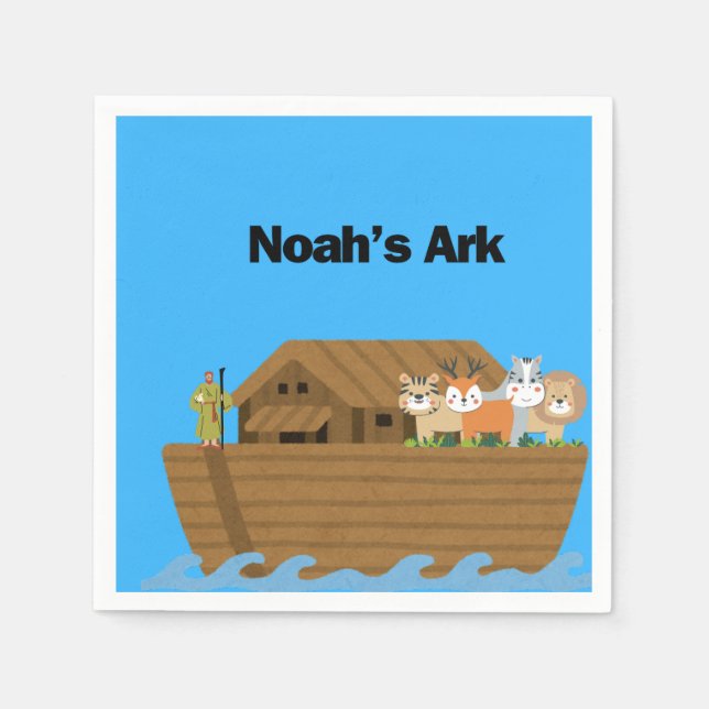 Servilleta De Papel Noah's Ark Fiesta Napkins Kids (Anverso)