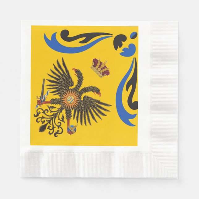 Servilleta De Papel Nobile Contrada dell'Aquila Palio di Siena (Águila (Anverso)