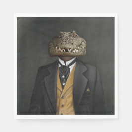 Servilleta De Papel Noble Beasts - Dandy Crocodile 