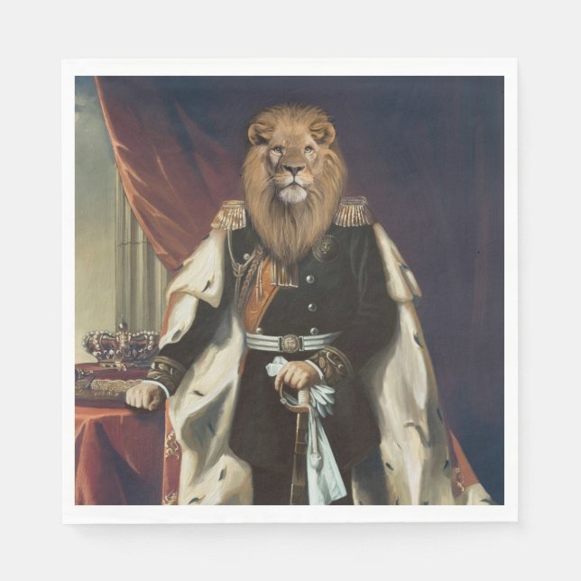Servilleta De Papel Noble Beasts - Dandy Lion (Anverso)