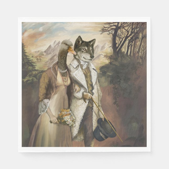 Servilleta De Papel Noble Beasts - Wolf in Sheep's Clothing  (Anverso)